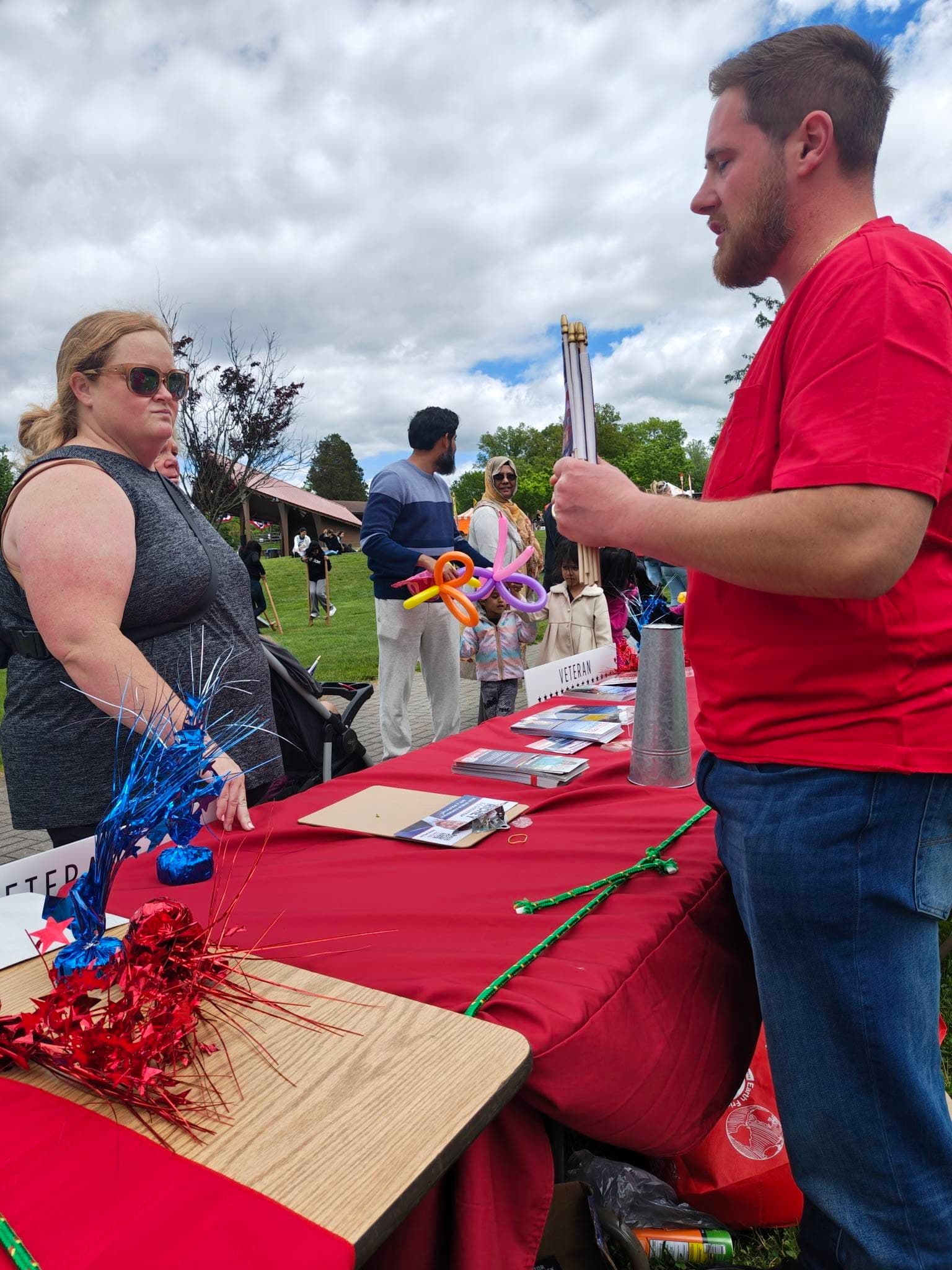 Yanni Lambros on the campaign trail