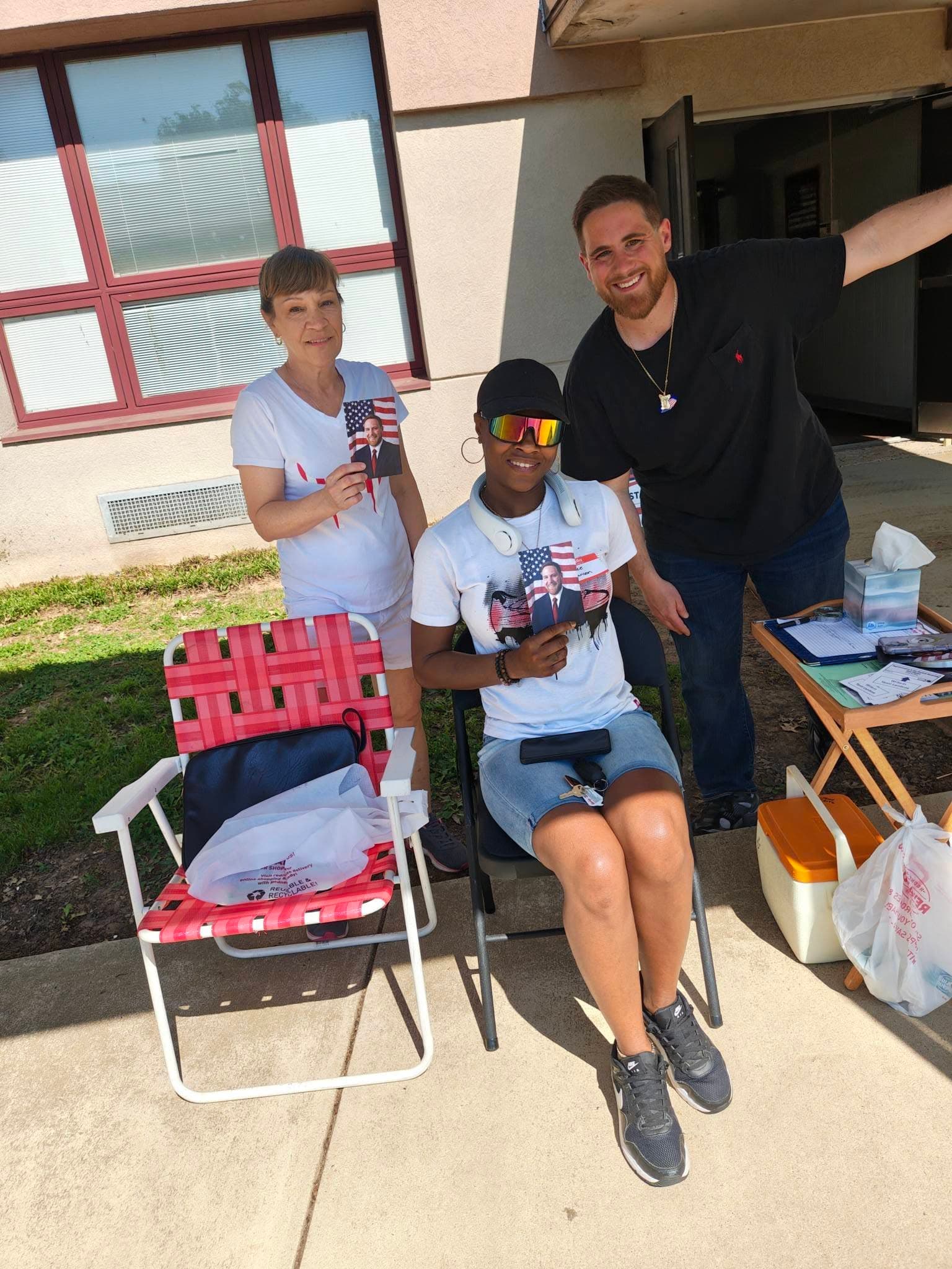 Yanni Lambros on the campaign trail