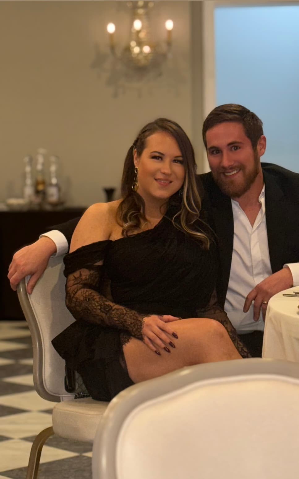 Yanni Lambros and his wife Tainá